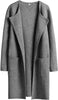 Women's Woolen Coat With Pocket Slim Fit Mid Length Jacket Comfortable Casual Lapel Coats