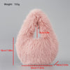 European And American Simple Imitation Fur Plush Tote Women