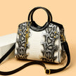 Retro Fashion Snakeskin Pattern Portable Big Bag