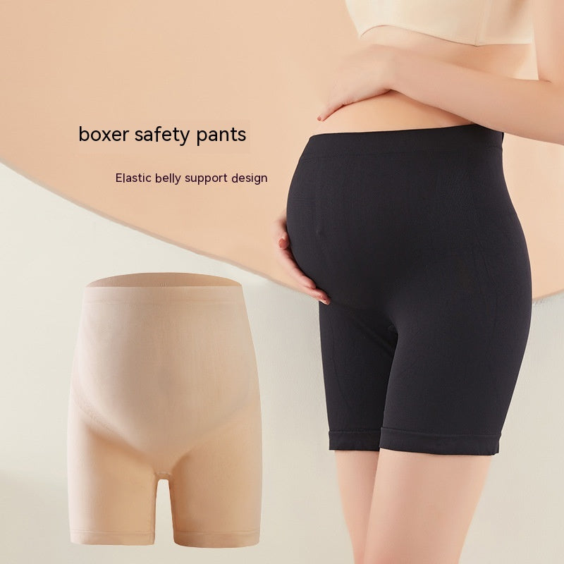 Summer High Waist Pregnant Women's Thin Boxers Safety Pants