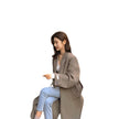 Women's Padded Cashmere Coat Long Over The Knee