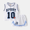 Children's Basketball Clothing Suits Baby Vest Suit Boys Sweatshirt Two-piece Summer Style Tide