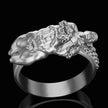 Fashion Men And Women Couple Ring Exaggerated