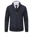 Men Woolen Sweater Men's Cardigan Coat Stand Collar