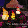 Outdoor LED Solar Snowman Light Landscape Lamp Decorations Lawn Lamp Christmas Series Cartoon Snowman Ground Lamp Garden Lamp