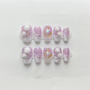 Phototherapy White Series Gypsum Gel Camellia Wearing Nail Enhancement