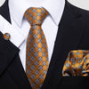 Men's Business Party Fashion Tie Square Scarf Cufflinks Set