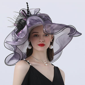 Polyester Street Shot Flower Sun Hat Fashion Personality Easy To Match