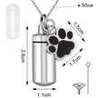 Titanium Steel Cylindrical Urn Pendant Memorial Pet Ashes Necklace Open Perfume Bottle Necklace