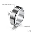 Rotatable Titanium Steel Ring For Men