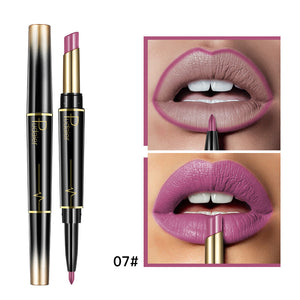 Matte Double-headed Lipstick Lip Liner Lip Lacquer