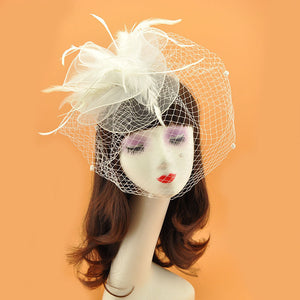 Women's British Elegant Retro Veil Top Hat