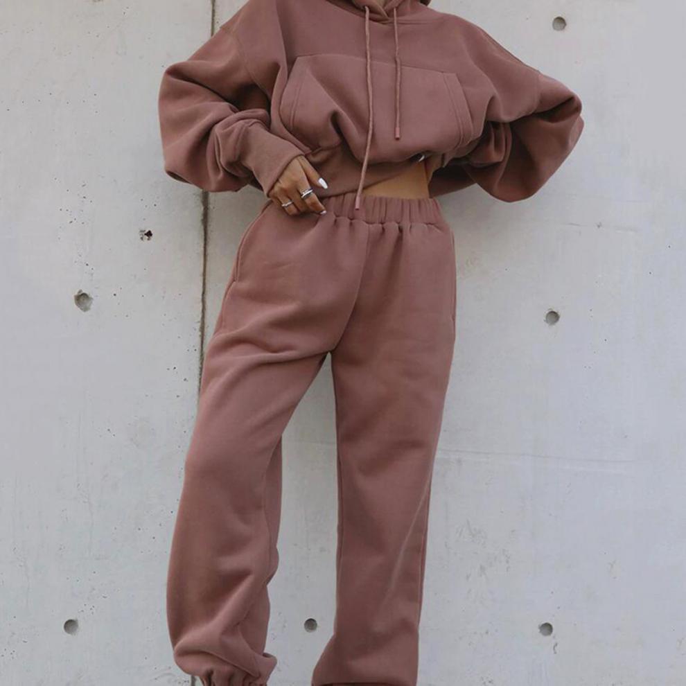 Women's New Casual Hoodie Coat Sports Suit