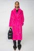 Long Rabbit Mink Fur Coat