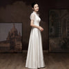 White Engagement Wedding Dress Female French Satin Light Wedding Dress