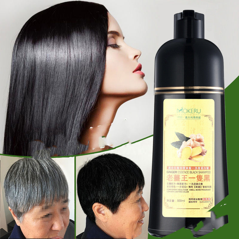 Black Plant Hair Dye Wash With Water