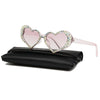 European And American New Peach Heart Diamond Sunglasses Female Cute Cat Eye Heart Shape