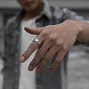 Skull Rhodium Plated Ring For Men