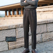 Woolen Suit Pants For Men With A Slim Fit, Straight Tube, And Relaxed Drape Feel