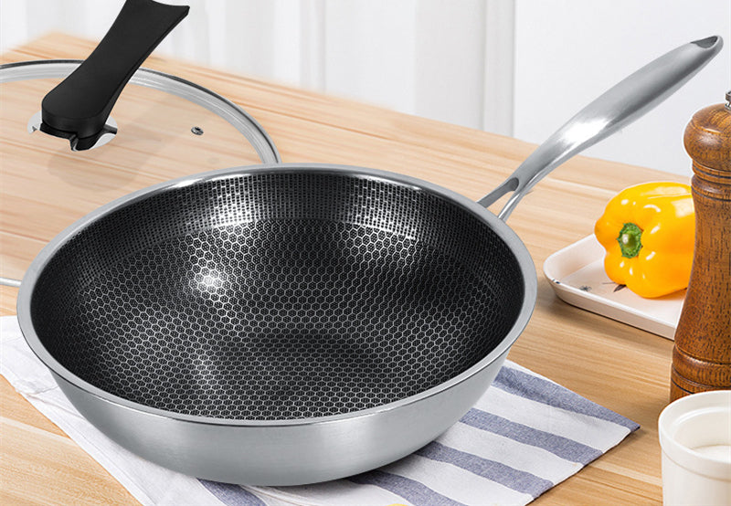 Stainless Steel Wok Non-stick Pan Frying Pan Kitchen Tools