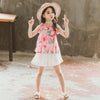 Girls Summer Suit New Children's Clothing Western Style Korean Shorts Short Sleeves