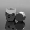 Stainless Steel Animal Paw Print Bone Ash Moisture-proof Box Customized Pet Memorial For Relatives Funeraray Urn Dogs And Cats Funeral Urn