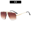 Sunglasses Square Frame Retro Men