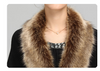 Faux Fur Collar Knitted Shawl Coat Mid-length