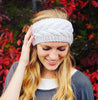 Twist Knitted Wool Headband With Ear Protection Headgear