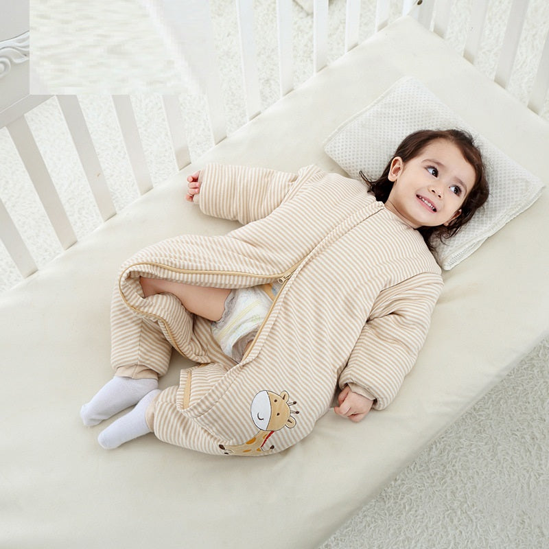 Cartoon Cotton Baby Anti-kick Baby Sleeping Bag