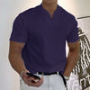 Summer Short Sleeve Shirt Men Fitness Plus Size Sports T-Shirt Elastic Cotton Pocket