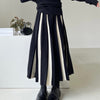 High Waist Pleated Knitted Skirt Spring And Autumn