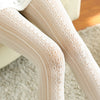 White Pantyhose Mesh Jacquard Stockings Children Pure Basic Stockings