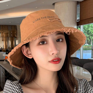 New Shade Women's Outdoor Leisure Alphabet Fisherman Hat