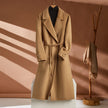 Alpscommerce New Long Suit Collar Cashmere Coat For Women