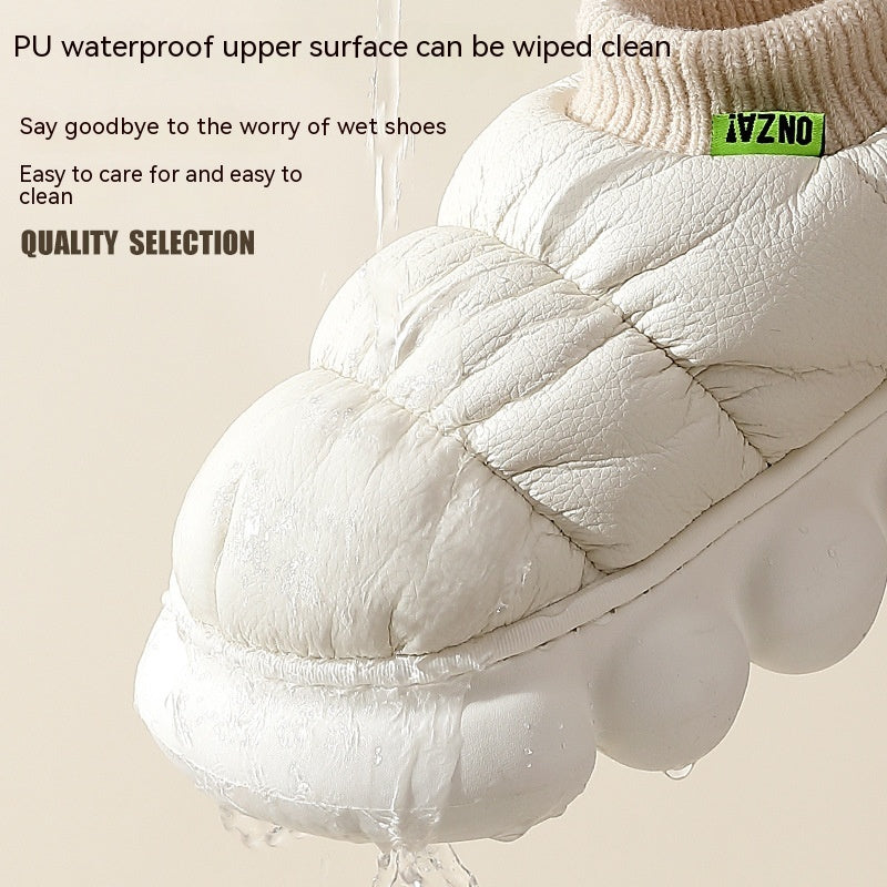 High-top Waterproof Non-slip Cotton Shoes Women