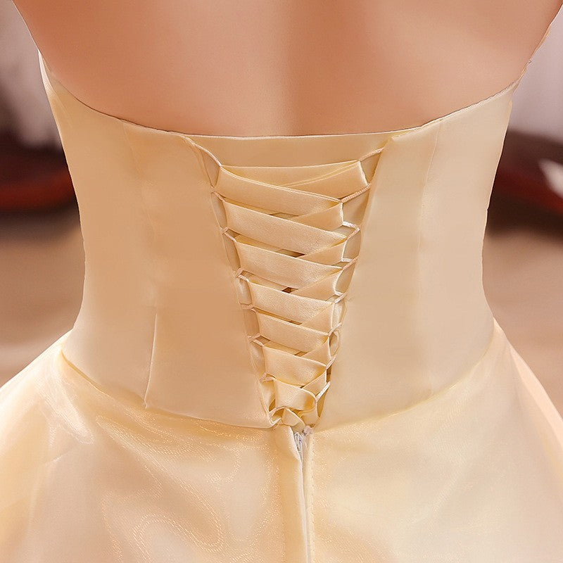 New Bustier Korean Princess Thin Wedding Dress