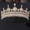 Women's Alloy Set Zircon Crown Head Jewelry