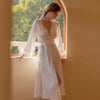 Wedding Kimono Satin Long Bathrobe