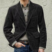 Corduroy Jacket Winter Solid Color Casual Blazer Fashion Warm Men Coat