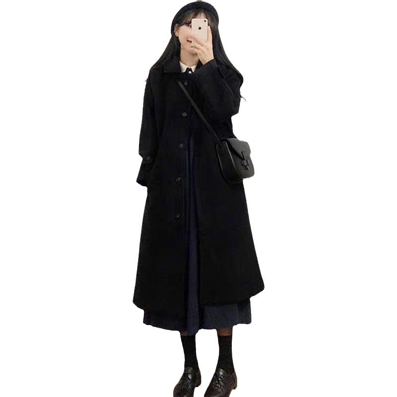 Thickened Gentle And All-match Winter Woolen Coat Women