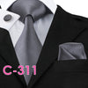 Solid Silk Mens Ties Neck Tie Set For Men Suits Tie Handker