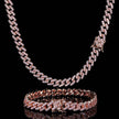 Single Row Zircon Cuban Chain Men And Women Simple Fashion Jewelry