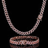 Single Row Zircon Cuban Chain Men And Women Simple Fashion Jewelry