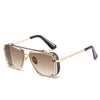 Metal Mesh Edge Retro Sunglasses