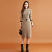 Sweater Bottom Skirt Autumn And Winter Knitting Dress For Women