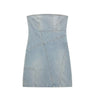 Women's American-style Hot Girl Denim Tube Top Dress