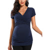 High Stretch Nude Maternity Yoga Dress Top