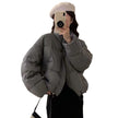 Cotton-padded Coat Women's Stand Collar Short Cotton Padded Coat and