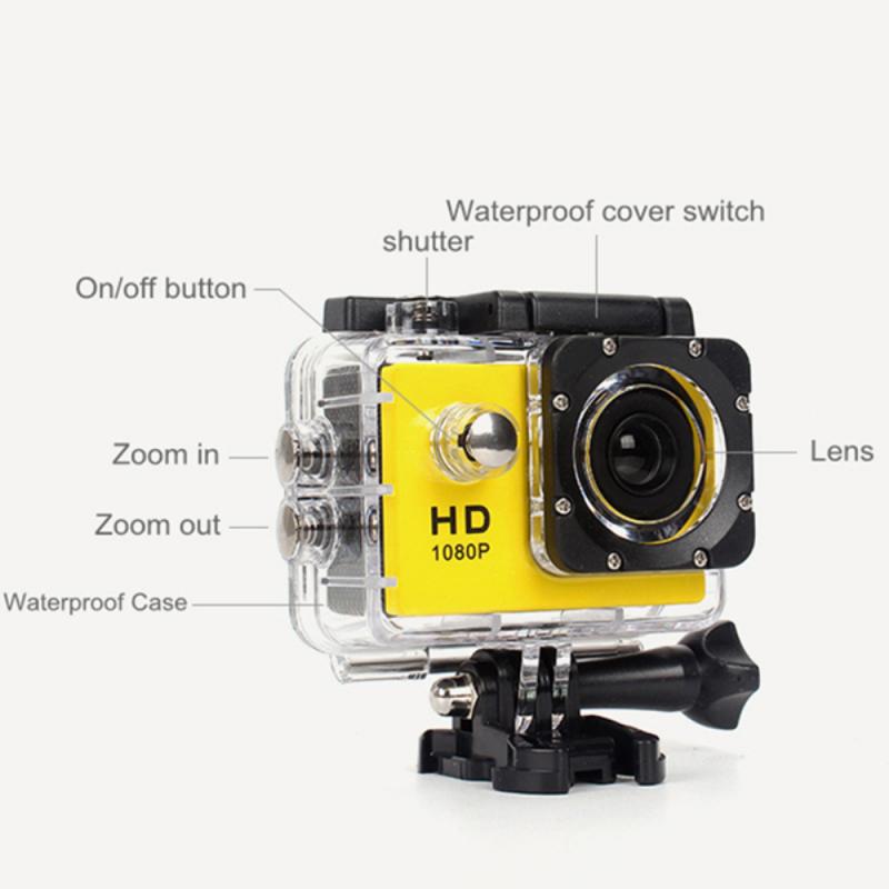 HD 1080P Action Waterproof DV Camera